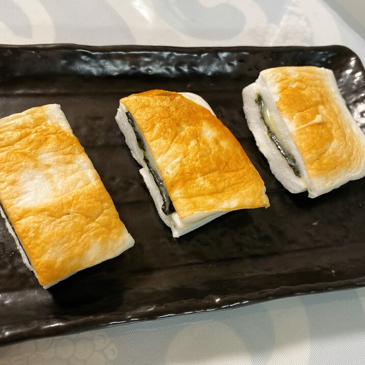 お弁当に♫ はんぺんの海苔チーズ焼き